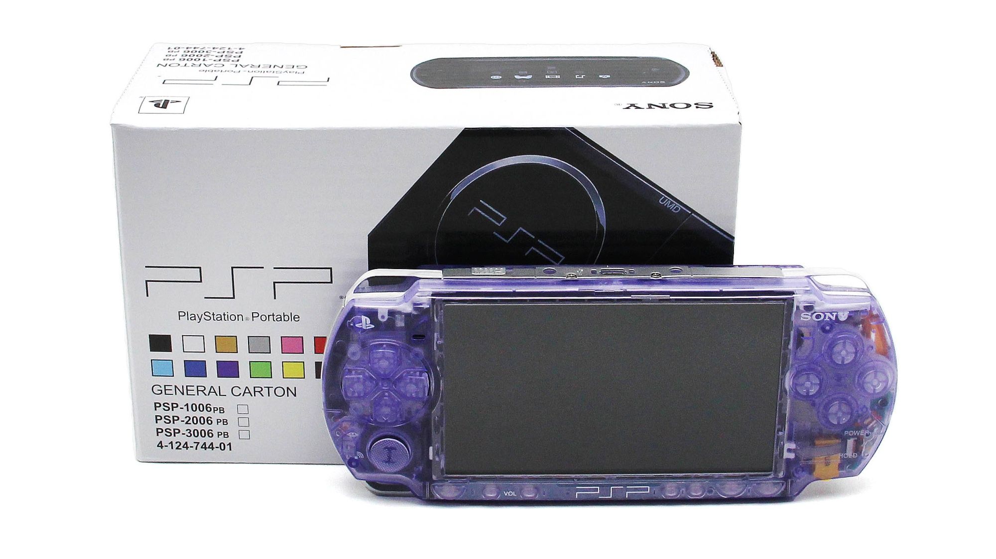 Игровая приставка Sony PSP 2006 Фиолетово-Прозрачная New купить на