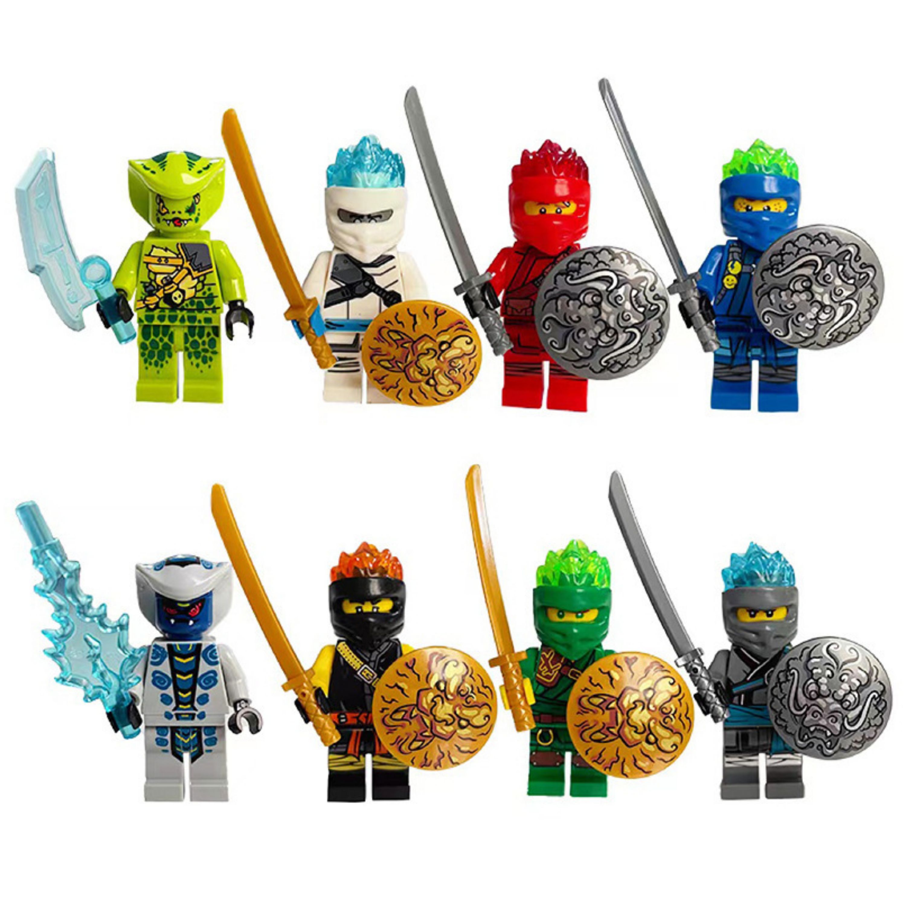 Фигурка серпентины и ниндзя / Ниндзяго / Минифигурка Ninjago