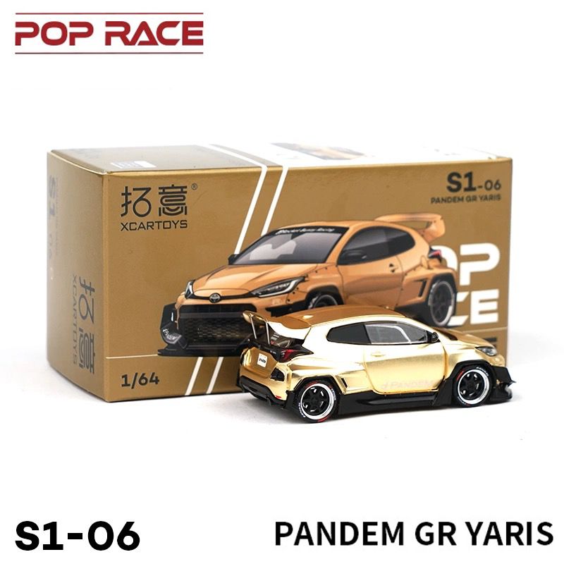 Машинка POP RACE 1/64 S1-06 PANDEM GR YARIS Die-cast alloy car