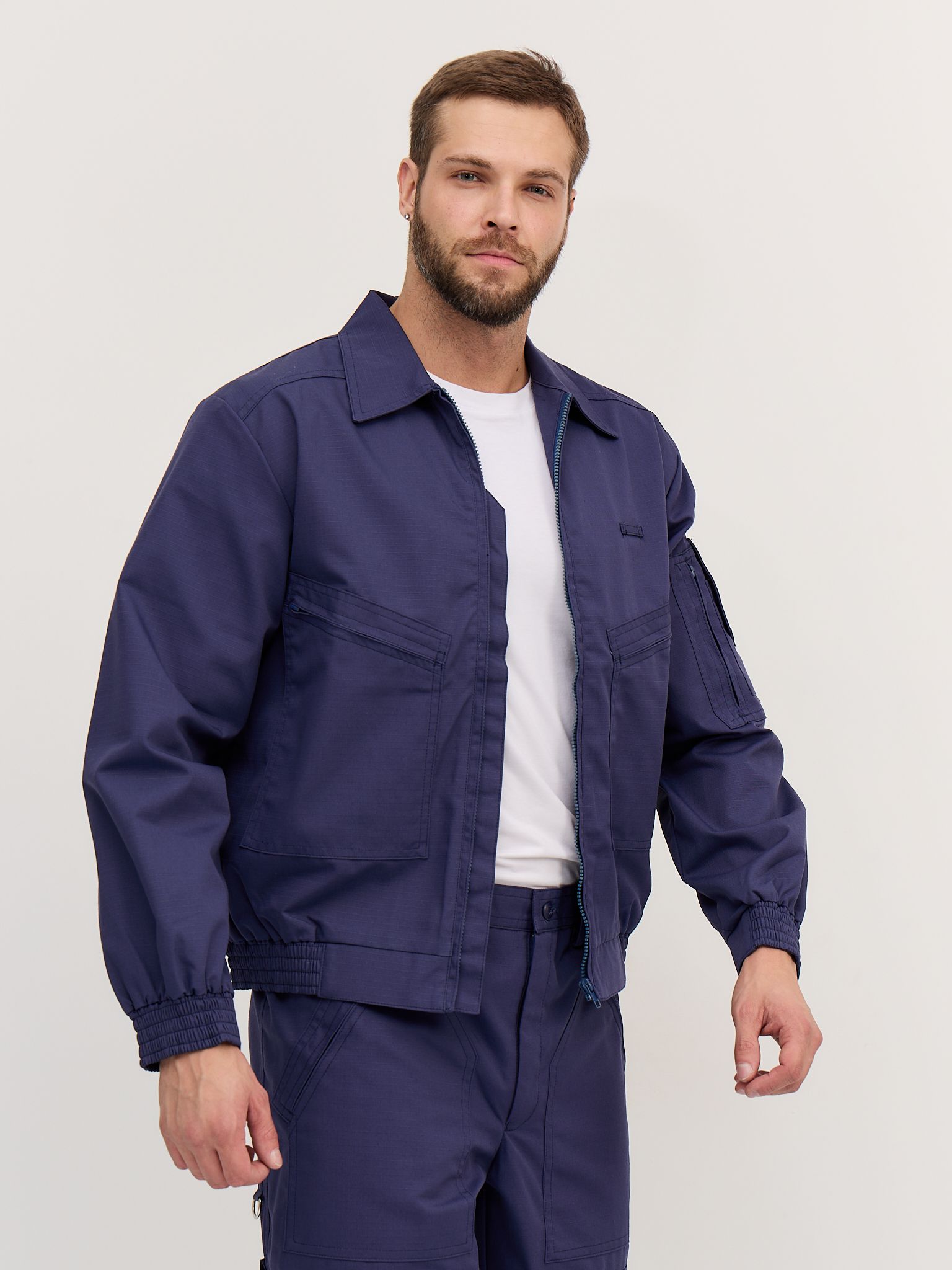 Костюм рабочий Мужской Округ, размер 44 синий, рост 164 Рипстоп ...