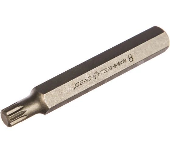 ДелоТехникиВставка(Бита)3/8"SPLINEM8,длина75мм