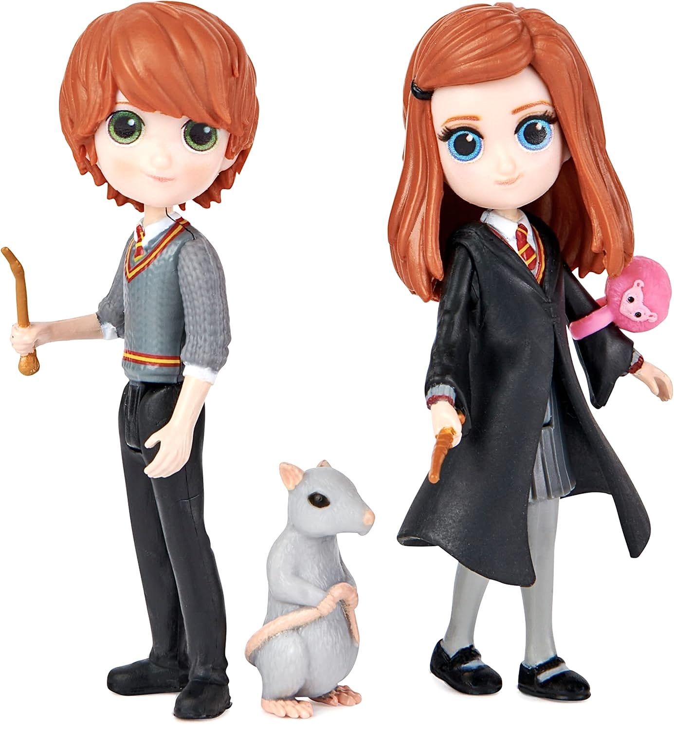 Игровой набор Wizarding World Magical Minis: Рон и Джинни Уизли с питомцами, Гарри Поттер Harry Potter