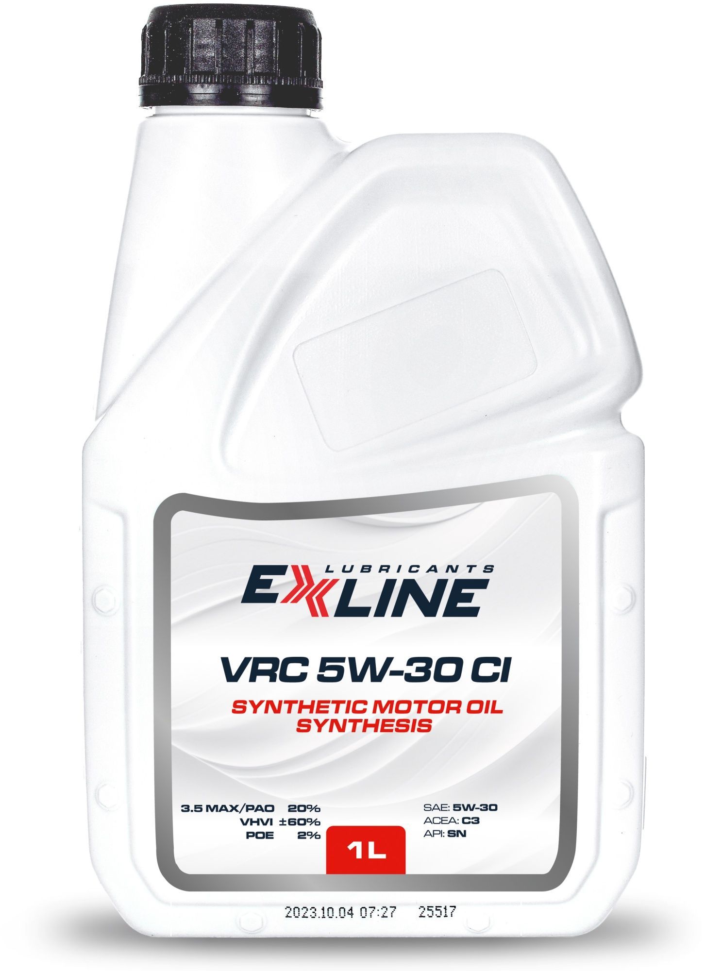 Exline Engine Масло моторное EXLINE LUBRICANTS 5W-30 Синтетическое 1 л EXVRC5W30CI1L ...