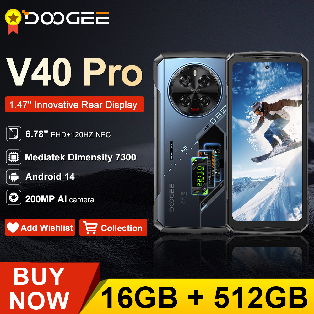 DoogeeСмартфонV40Pro36ГБ(16+20)512ГБ,200МП,6,78