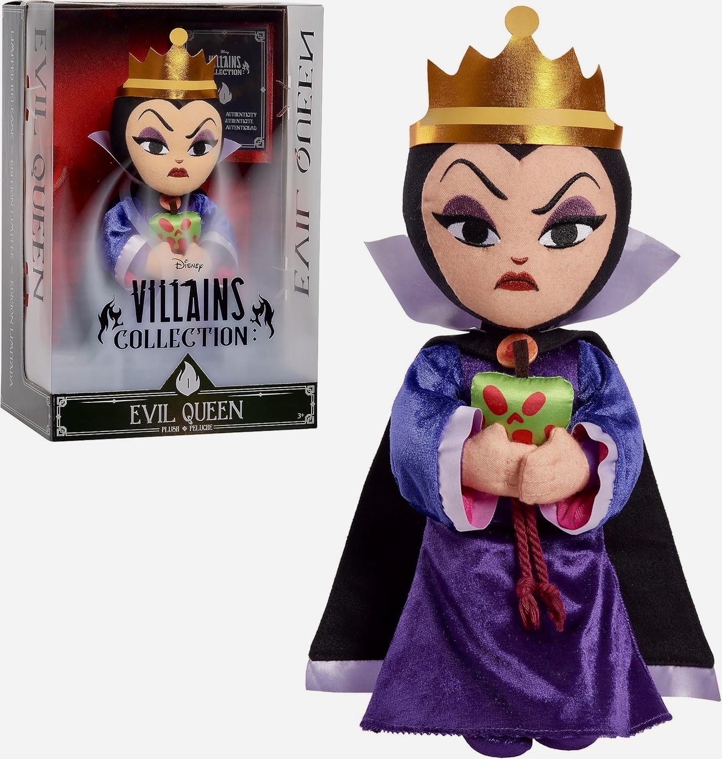 Disney Villains / Дисней Злодеи - Коллекционная Плюшевая кукла Злая Королева (33 см)