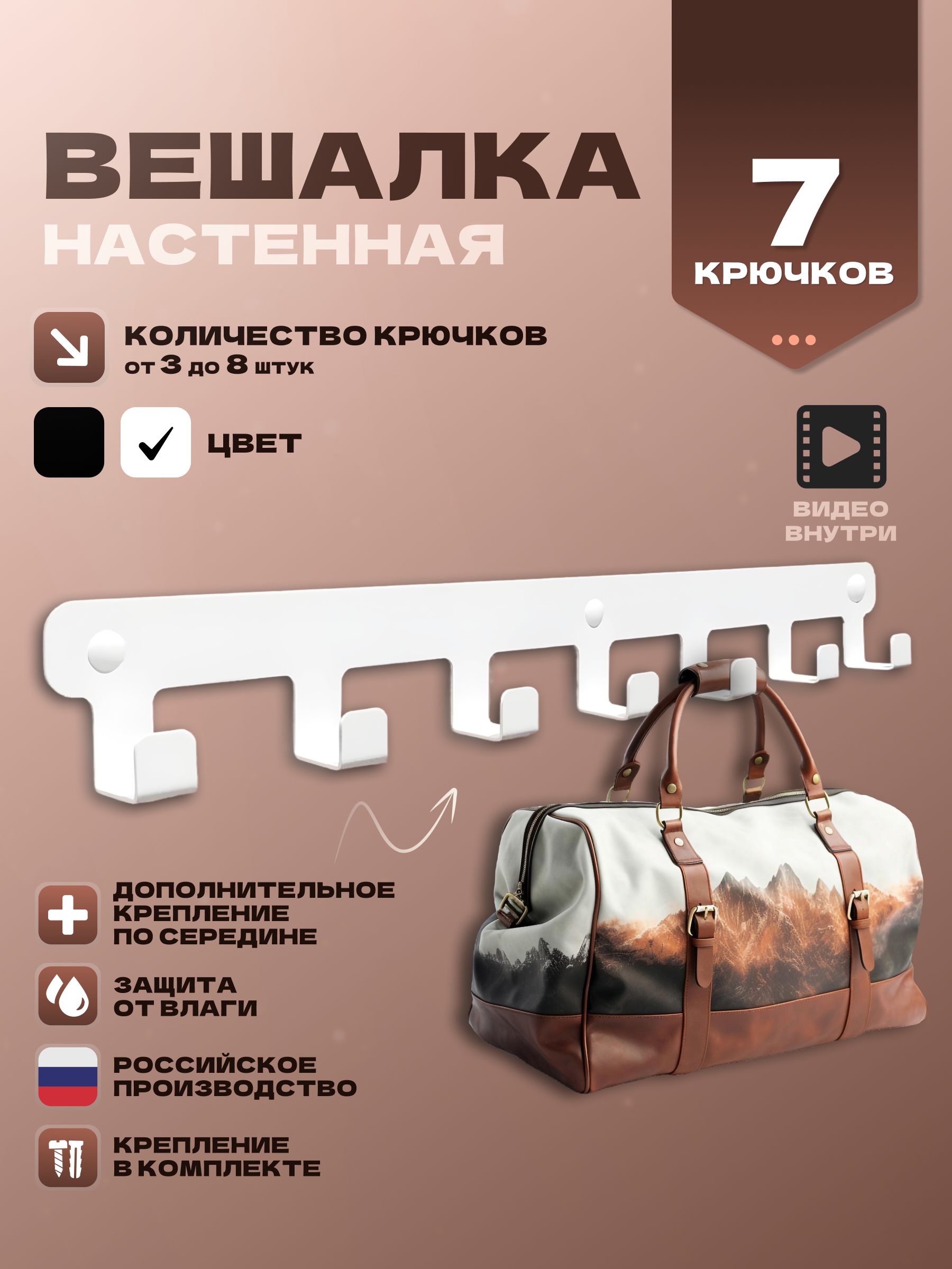 Вешалканастенная,крючокдляванной