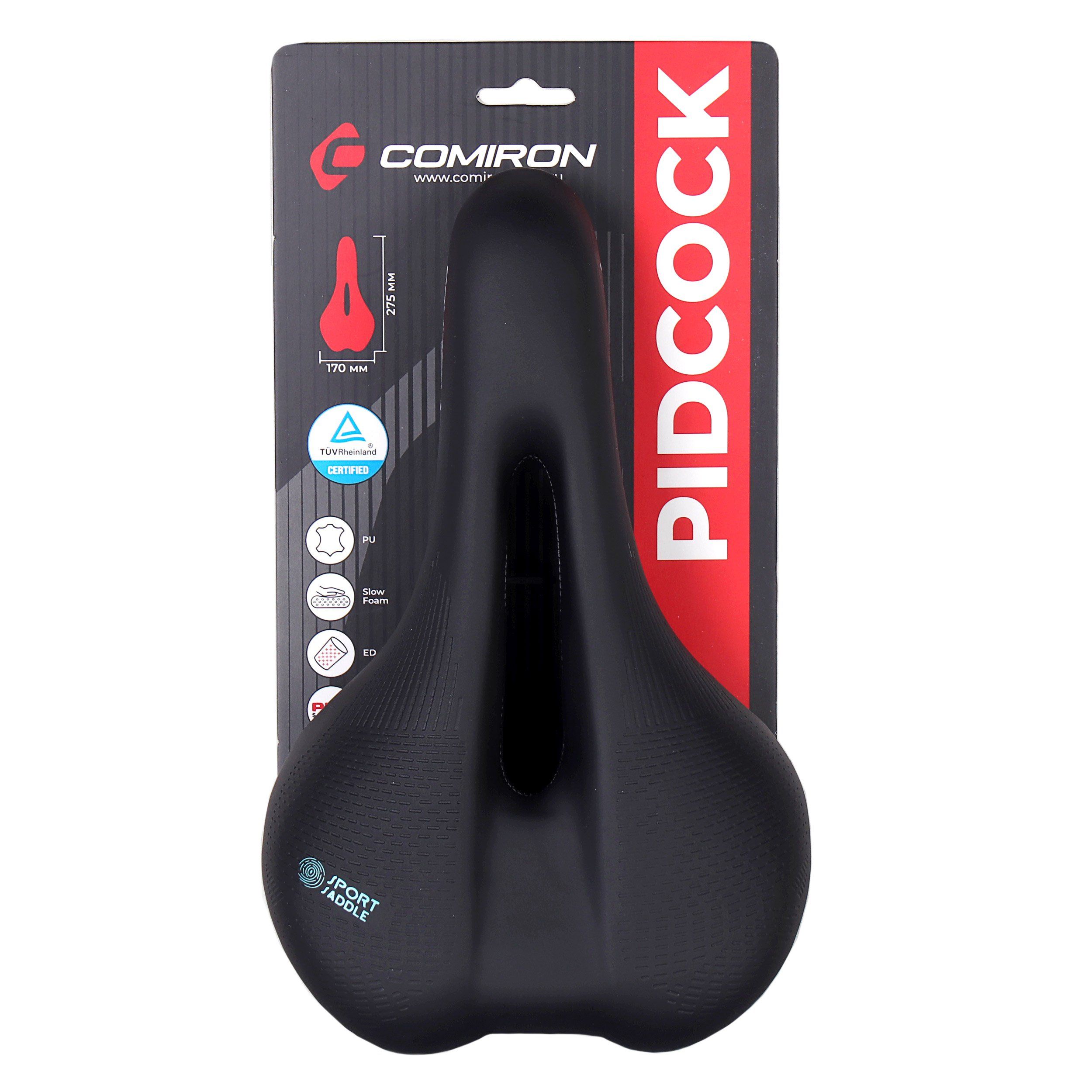 Седло велосипедное MTB COMIRON PIDCOCK M018 275X170 Седло велосипедное MTB COMIRON PIDCOCK M018 275X170
