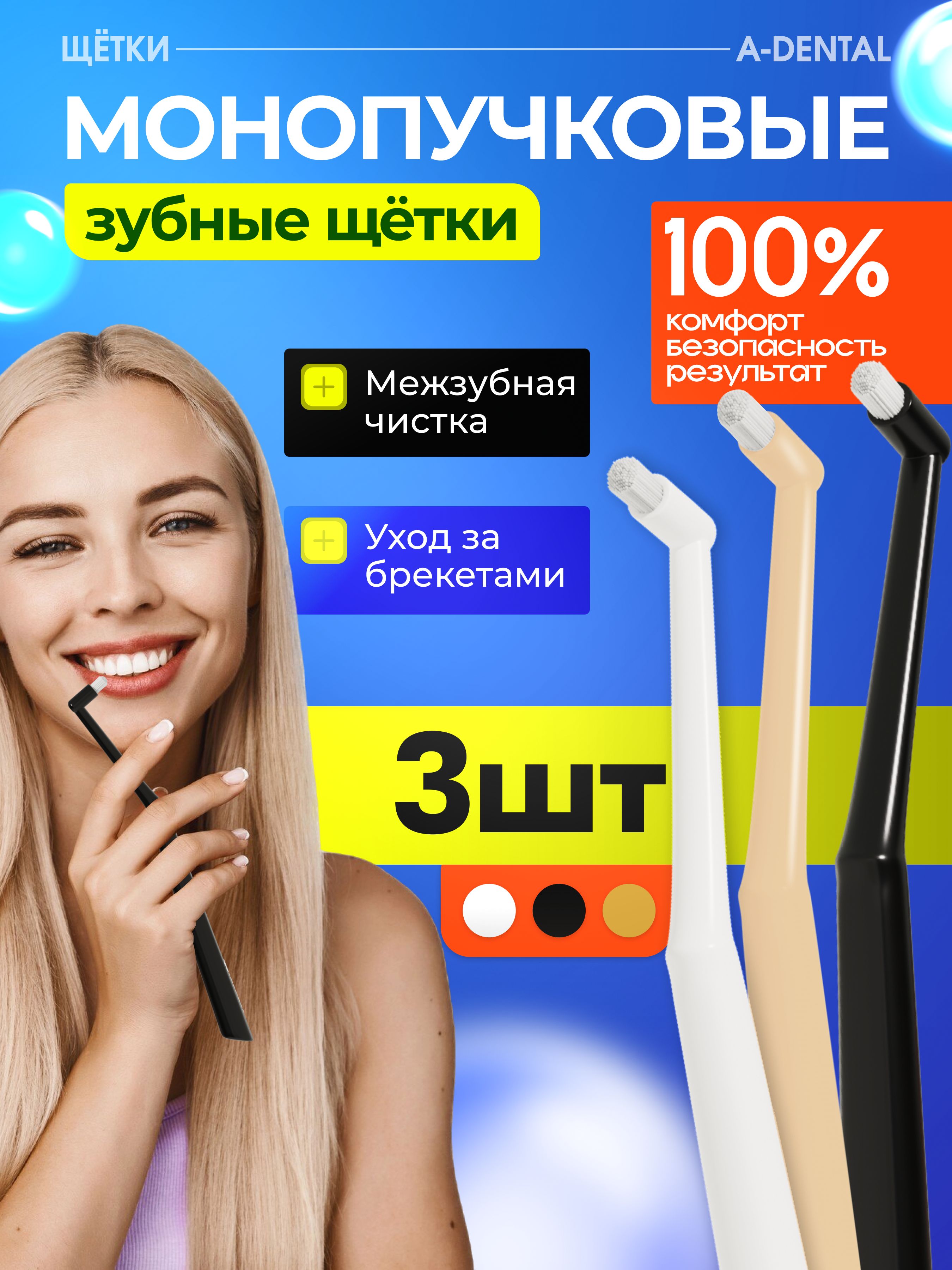 Монопучковаязубнаящетка/монопучковаязубнаящеткадетская