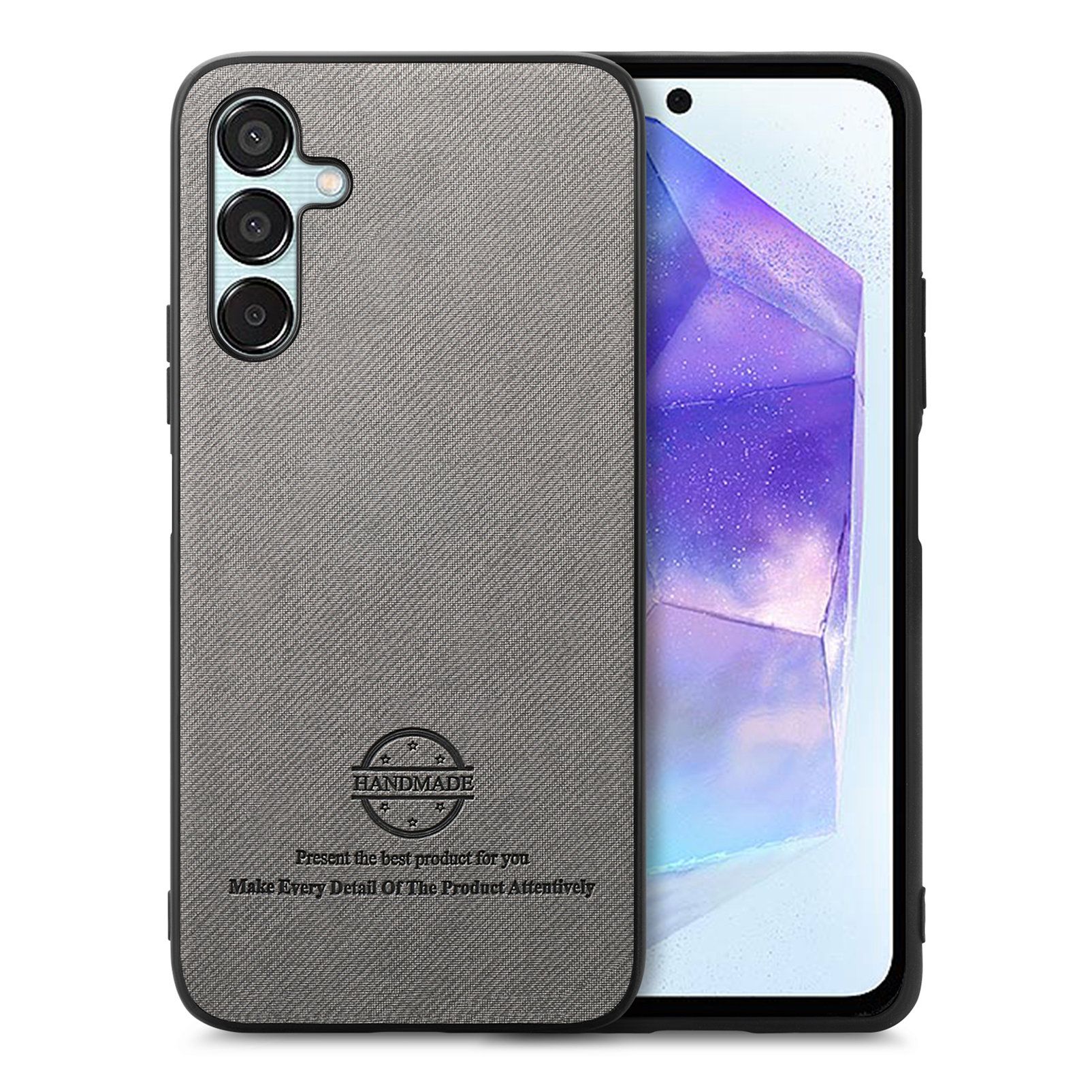 智能手机壳 用于 Samsung Galaxy A35, 热塑性聚氨酯, 灰色
