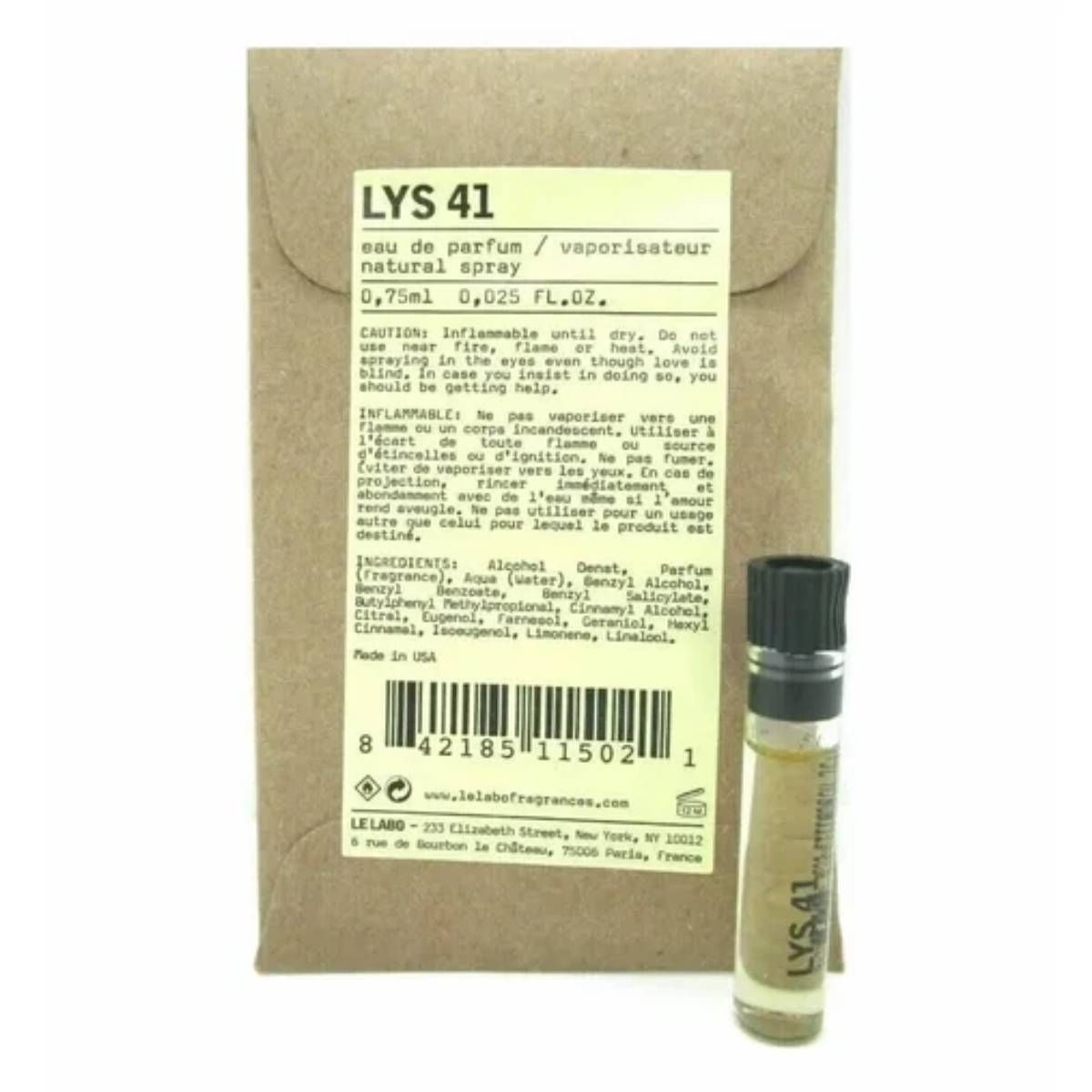 Le Labo Lys 41 Парфюмерная вода для женщин 0,75 мл купить