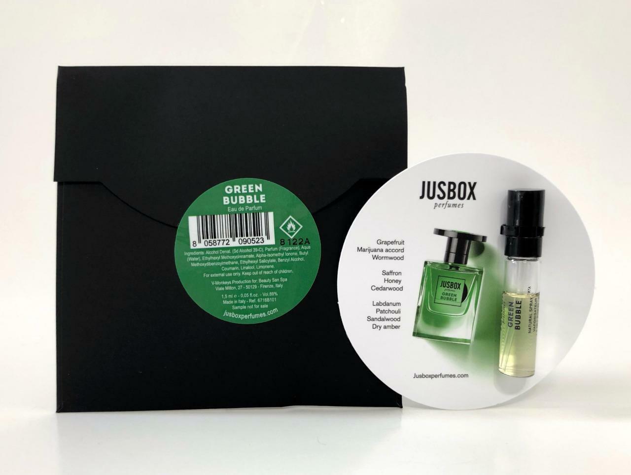 JUSBOX Green Bubble 1.5 мл sample парфюмерная вода купить