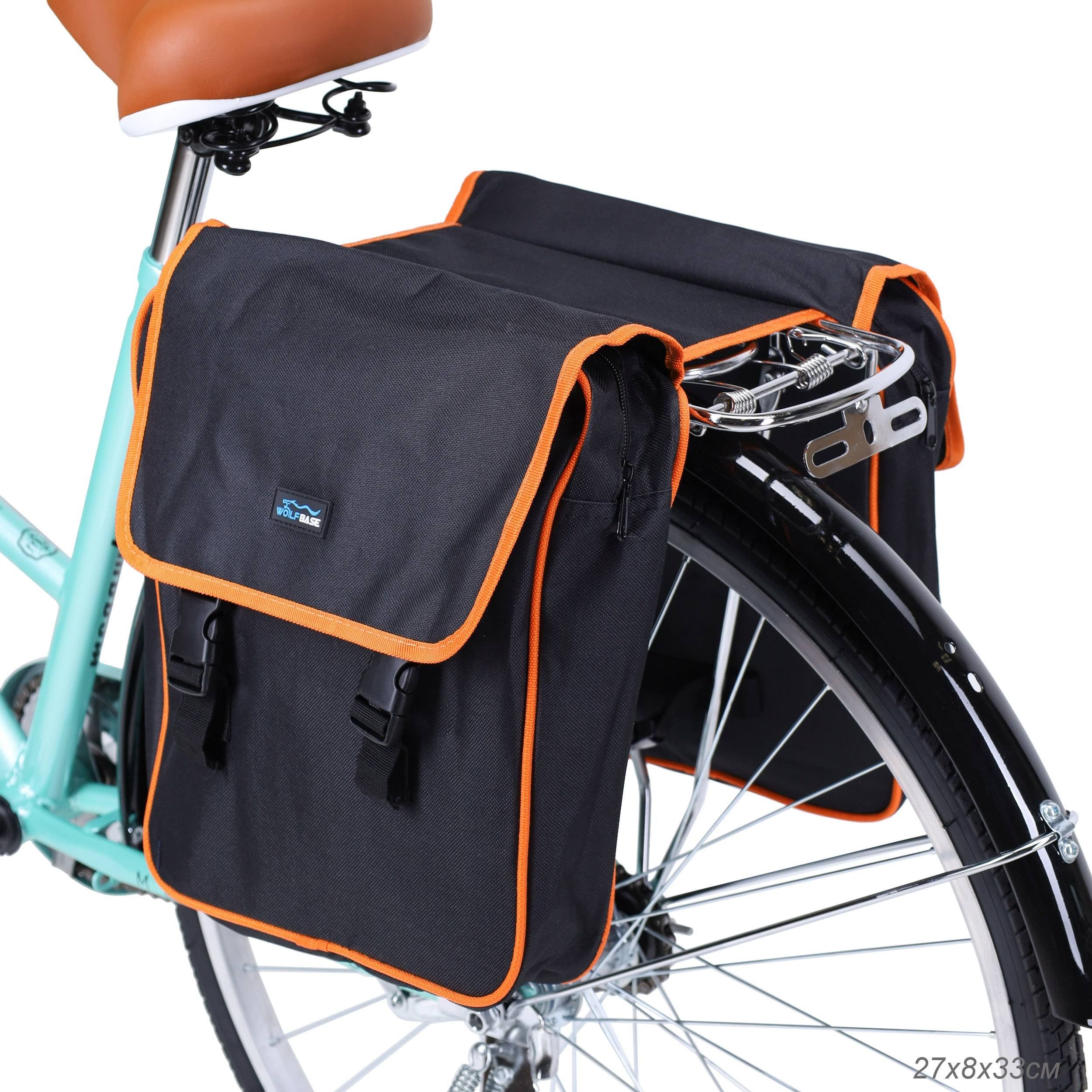 Сумка велосипедная на багажник BICYCLE SOUL CAMEL 27х8х33 см, основные отсеки на молнии и дополнительных карабинах Сумка велосипедная на багажник BICYCLE SOUL CAMEL 27х8х33 см, основные отсеки на молнии и дополнительных карабинах
