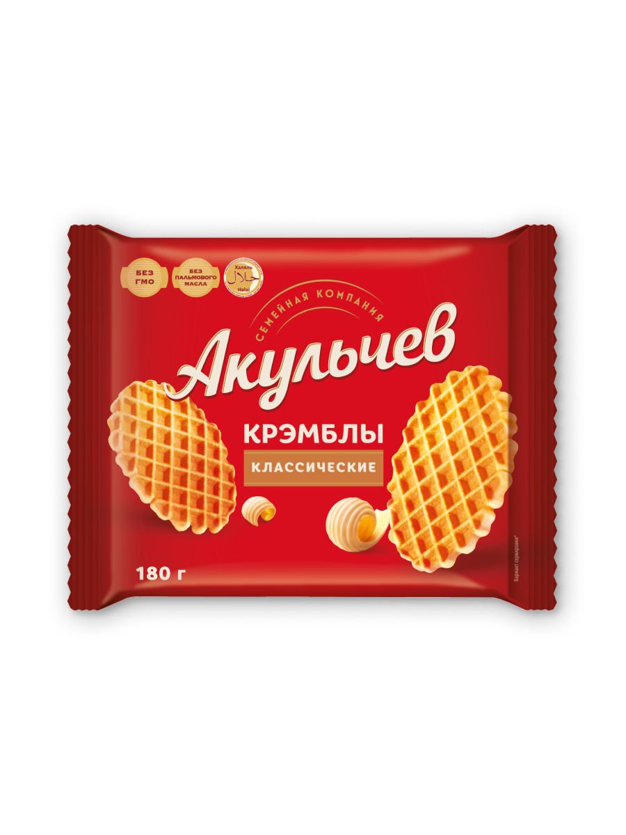 Печенье Крэмблы 180 г, Акульчев