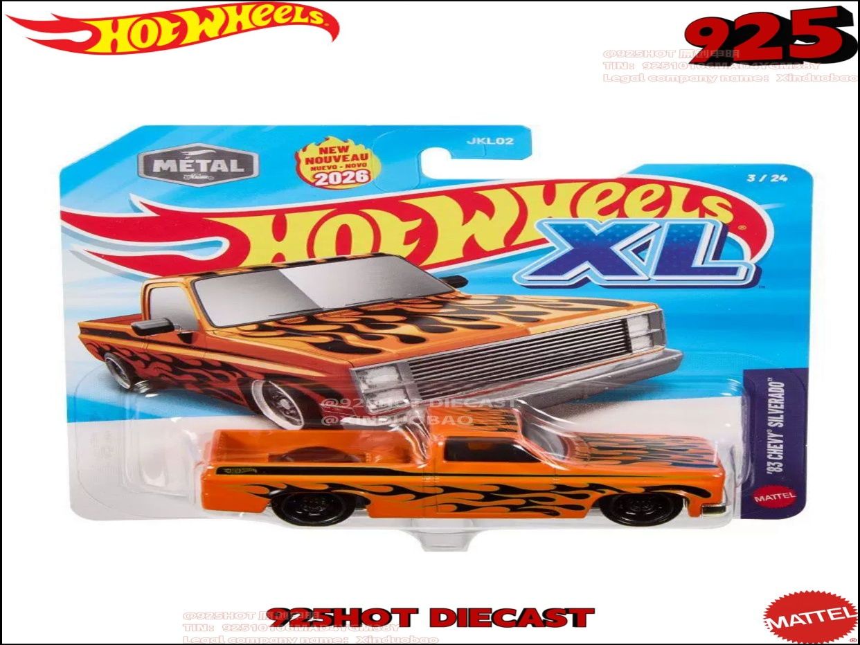 Машинка Hot Wheels XL 1/43 JKL02 CHEVY SILVERADO игрушечная машина