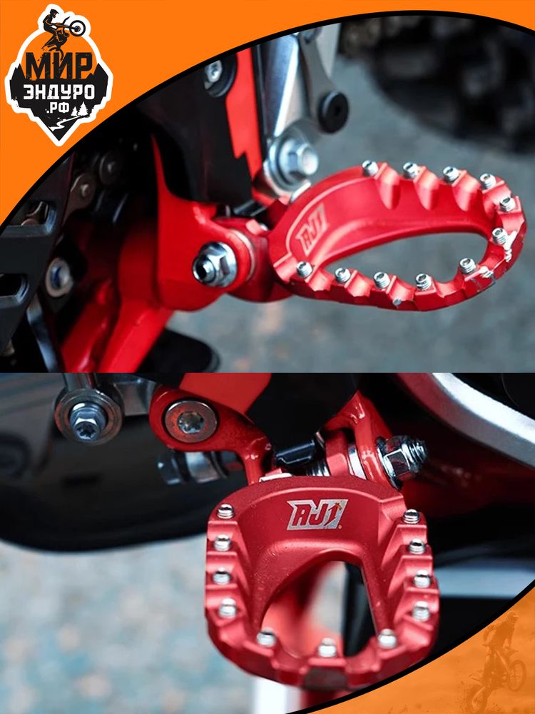 Подножки пеги AJ1 копия S3 для мотоциклов KTM HUSQVARNA 19-23 К8 рама — фото 3