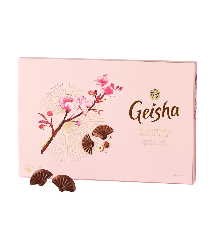 Конфеты Geisha Fan milk chocolate praline box 185g купить на OZON по ...