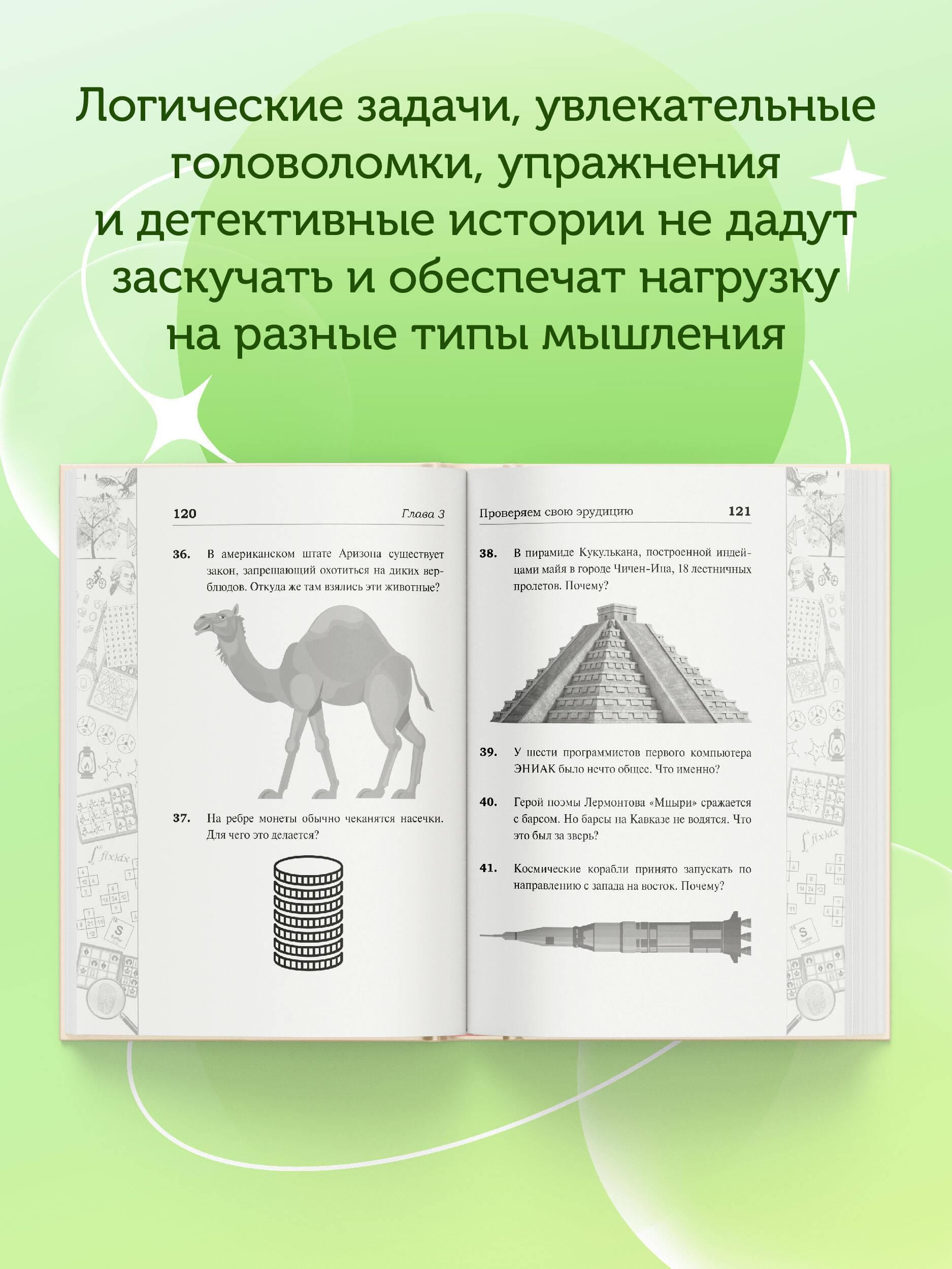 Самые крутые головоломки и логические задачи для развития памяти, ума и интеллекта | The Ultimate Brain Teasers and Logic Puzzles for Memory, Mind, and Intelligence Development - Ozon image 1