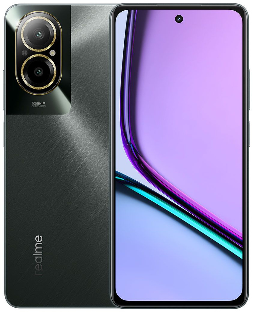 realme Смартфон C67 6Gb 128Gb черный 6/128 ГБ, черный