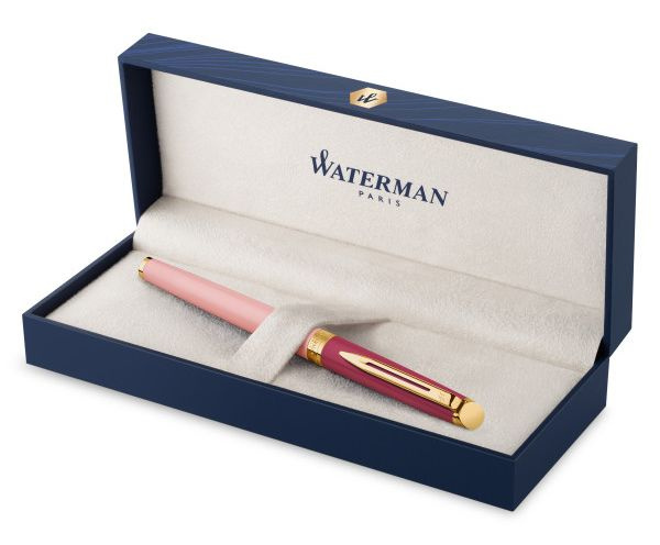 Ручка роллер Waterman Hemisphere Colour Blocking (2179898) Pink GT F чернила черн. подар.кор.  #1