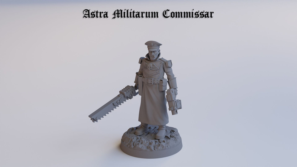 Astra Militarum: Commissar / Комиссар Имперской Гвардии / Warhammer 40k Астра Милитарум  #1