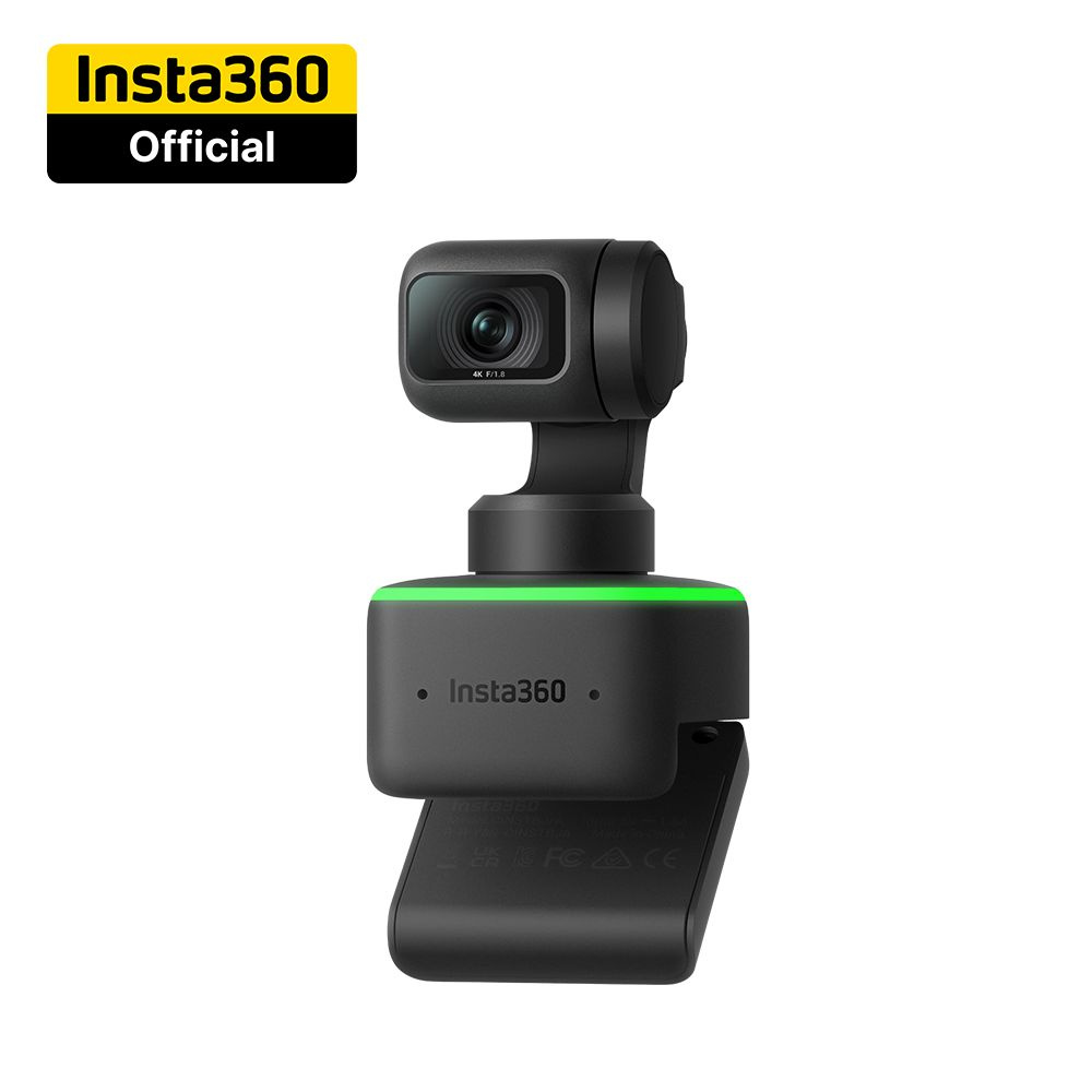 Insta360 Link - поворотная веб камера для пк, 4K, 60 FPS с автослежением,  управлением жестами, автофокусом, Zoom и Active HDR для видеоконференций и  стрима (стриминга) - купить с доставкой по выгодным ценам