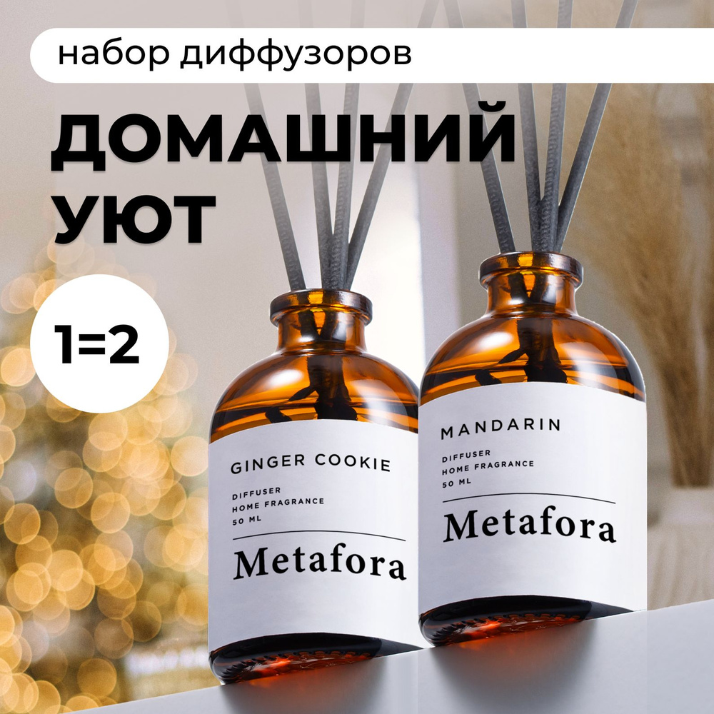 Ароматический диффузор Metafora, Жидкий, Мандарин, Пряный, 100 мл купить по  доступной цене с доставкой в интернет-магазине OZON (1306042827)