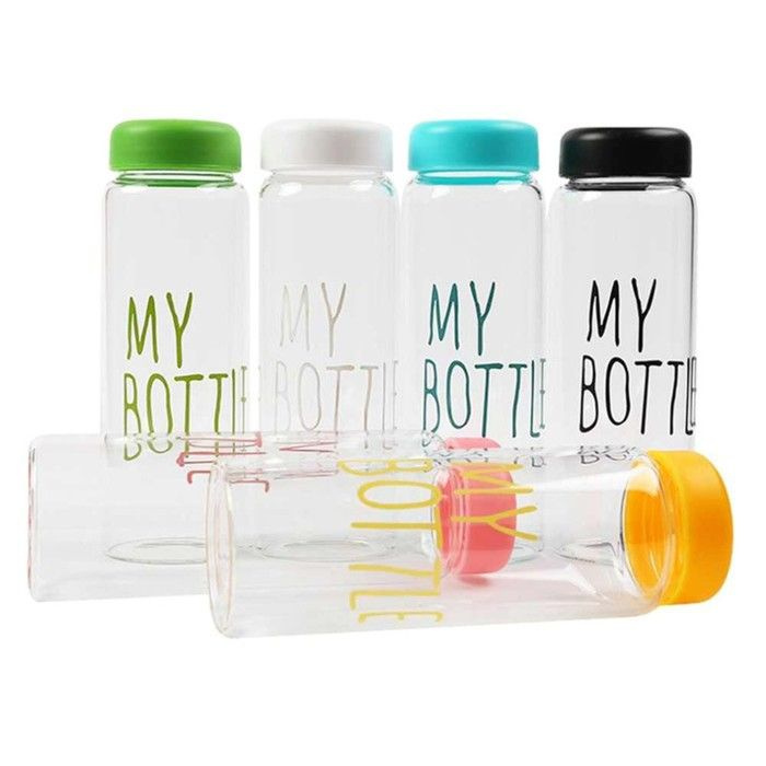 Бутылка для воды многоразовая My bottle прозрачная, объем 500 мл, 1 шт ...