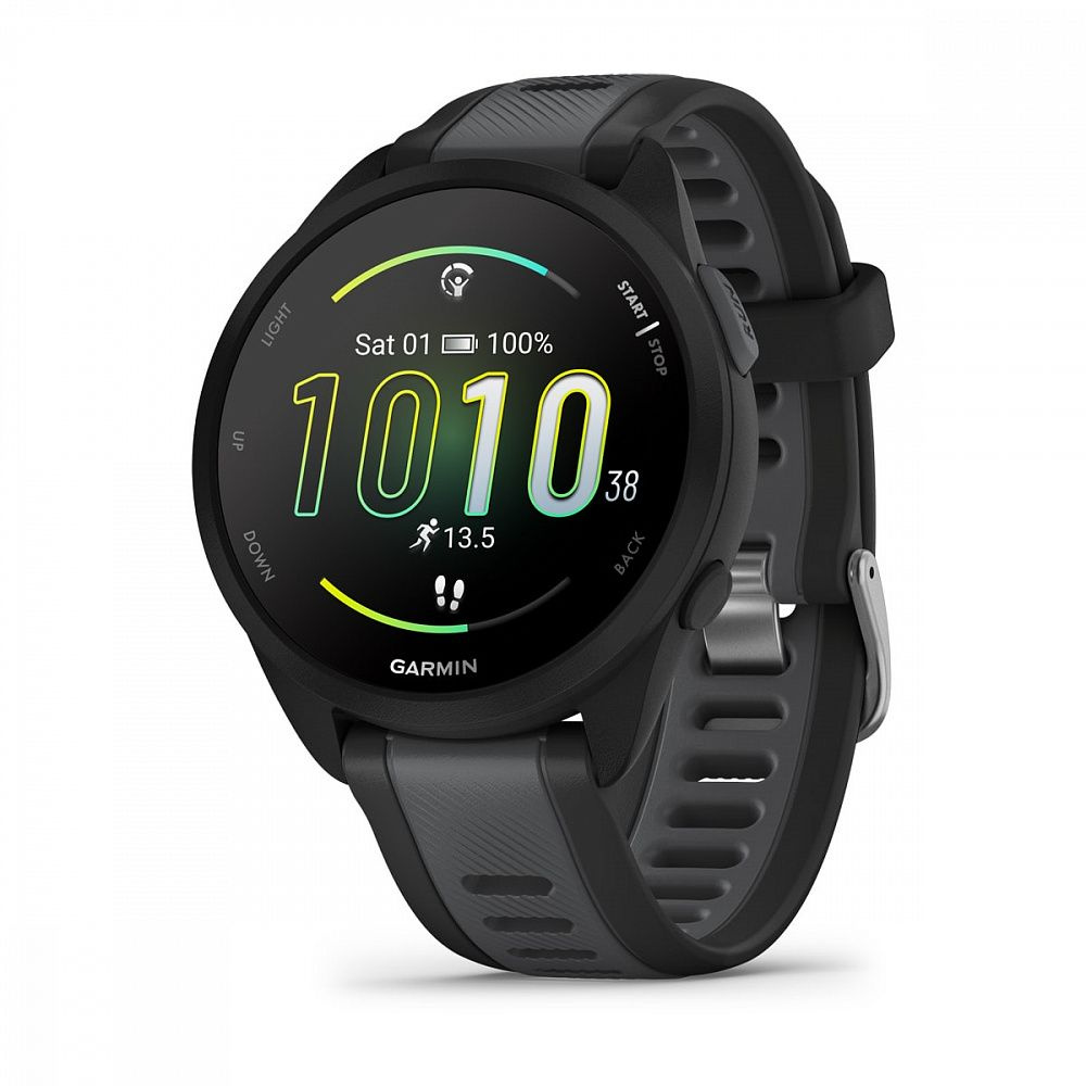 Часы Garmin FORERUNNER 165 Music черный с серым ремешком, 010-02863-30 #1