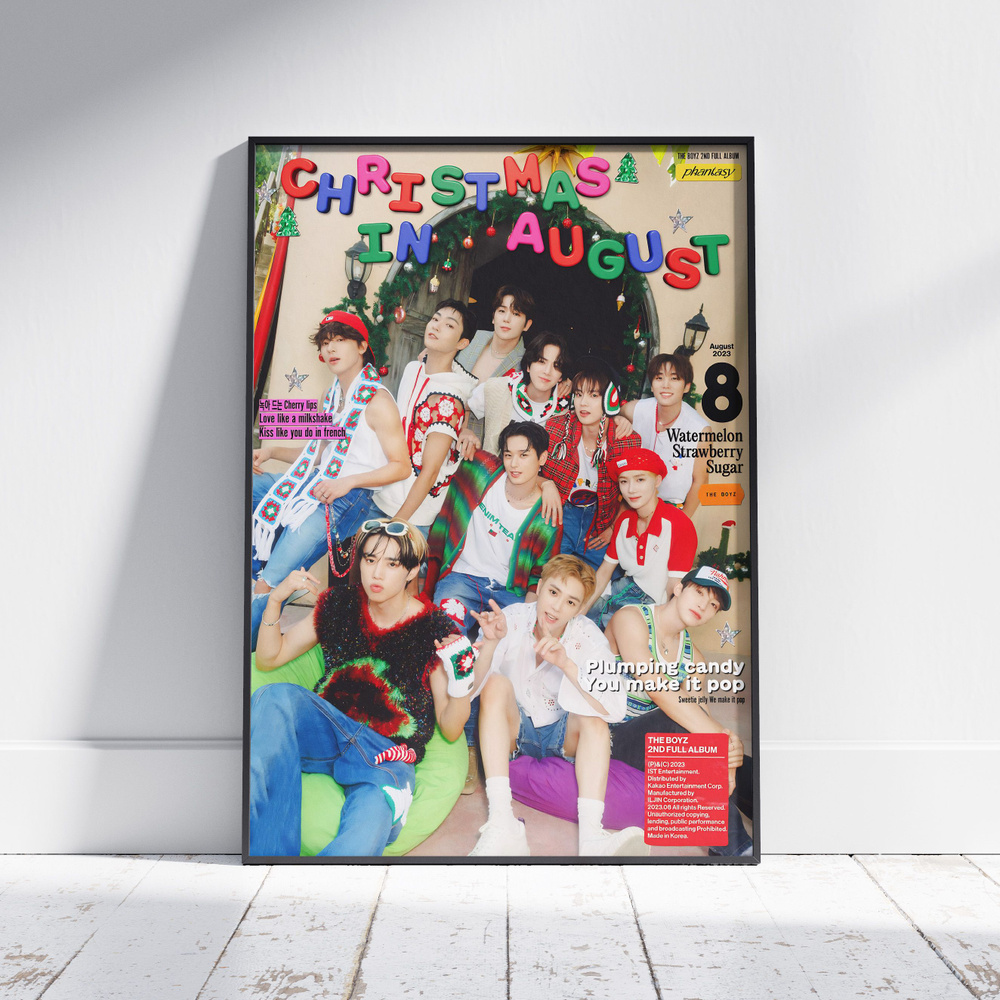Плакат на стену для интерьера K-POP (THE BOYZ - Общее) - Постер по КПОП музыке формата А3 (30x42 см) #1