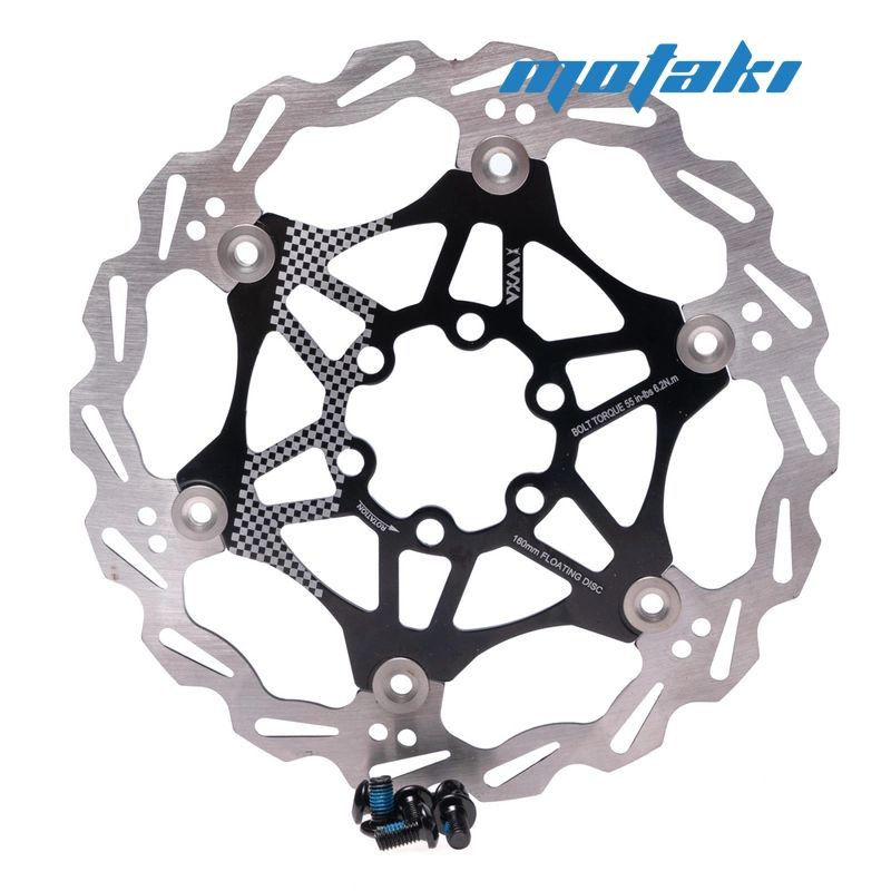 Диск тормозной вело D160 мм (ротор ПЛАВАЮЩИЙ 6*22 мм, 6 винтов) VXM ...