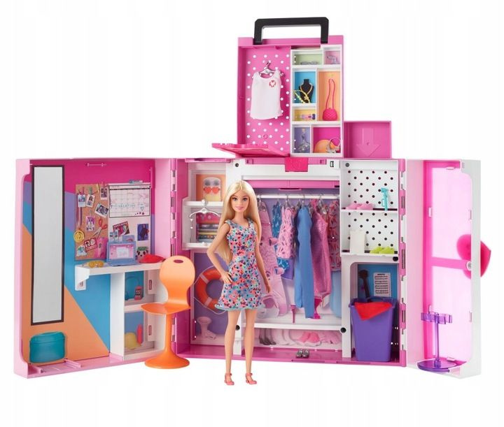 Игровой набор Барби Barbie Игра с модой Гардероб мечты (шкаф, кукла, одежда)