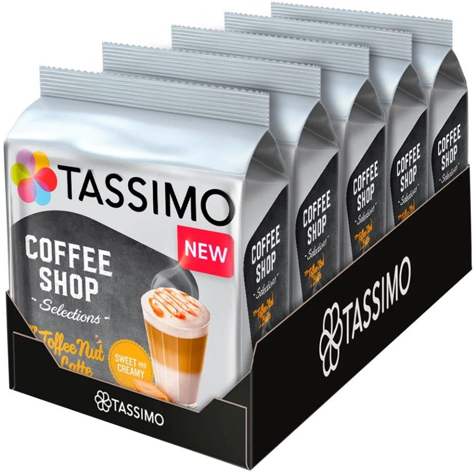 Кофе в капсулах Tassimo Coffee Shop Selections Toffee Nut Latte (со вкусом карамели и ореха) 5 упаковок #1