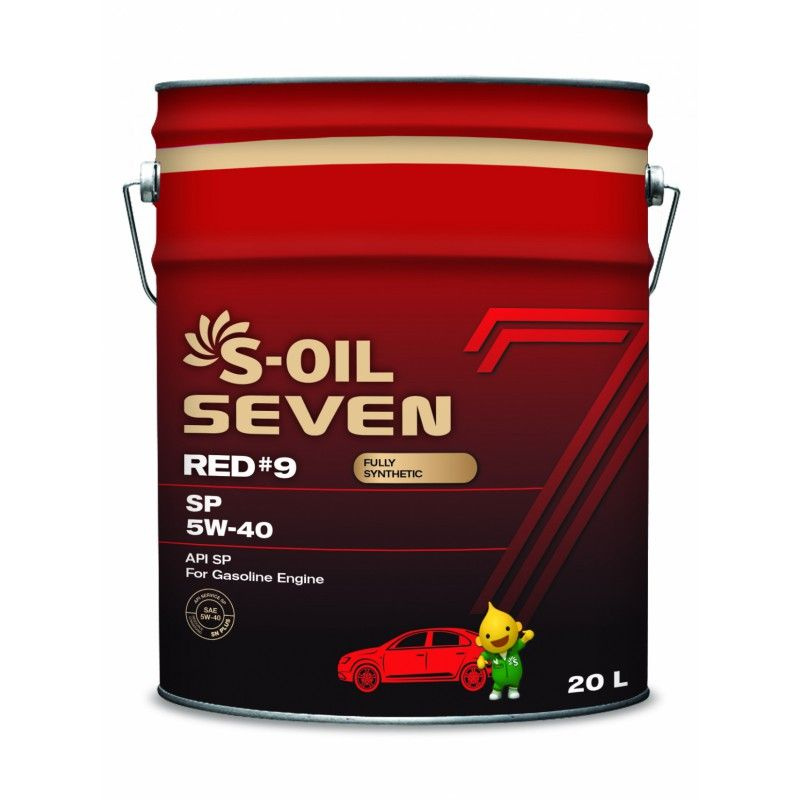 S-OIL SEVEN RED #9 5W-40 Масло моторное, Синтетическое, 20 л #1