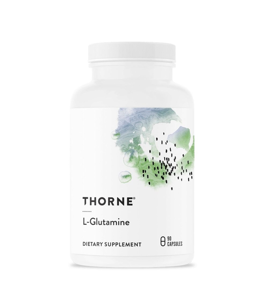 L-Глютамин 500 мг, L-Glutamine 500 mg, Thorne Research, 90 капсул ...
