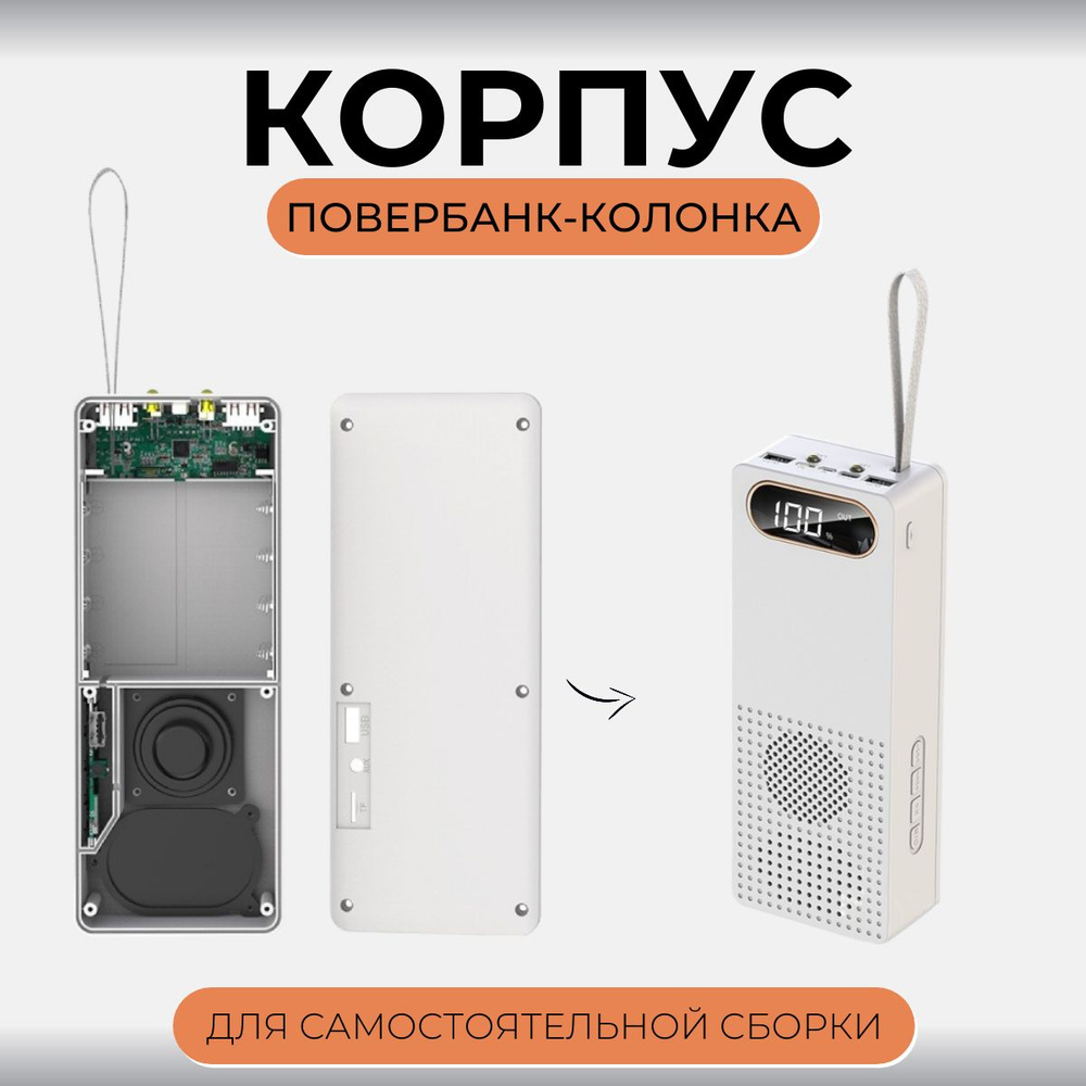 Внешний аккумулятор (Power Bank) ABC Корпус для Power Bank с радио_USB -  купить по выгодным ценам в интернет-магазине OZON (1528814832)