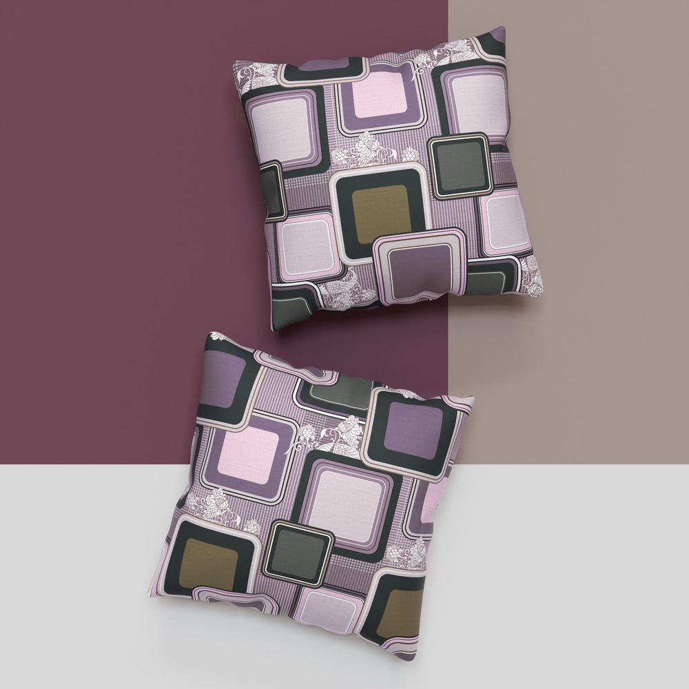 Наволочки 70х70 - 2 шт. Хлопок, Бязь GALTEX Лабиринт коричневый купить ...