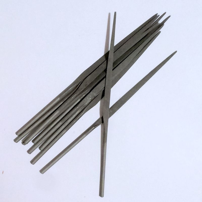 Набор 3 шт. надфиль СССР 160 мм плоский ножевидный №2 (мелкое зерно ...