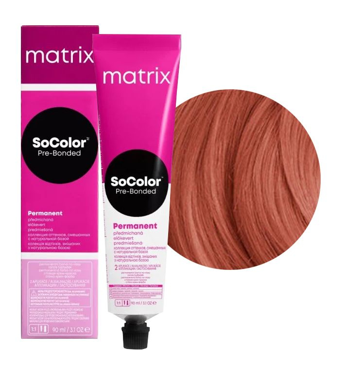 Краска для волос Matrix SoColor Pre-Bonded 7CG блондин медно-золотистый 90 мл  #1