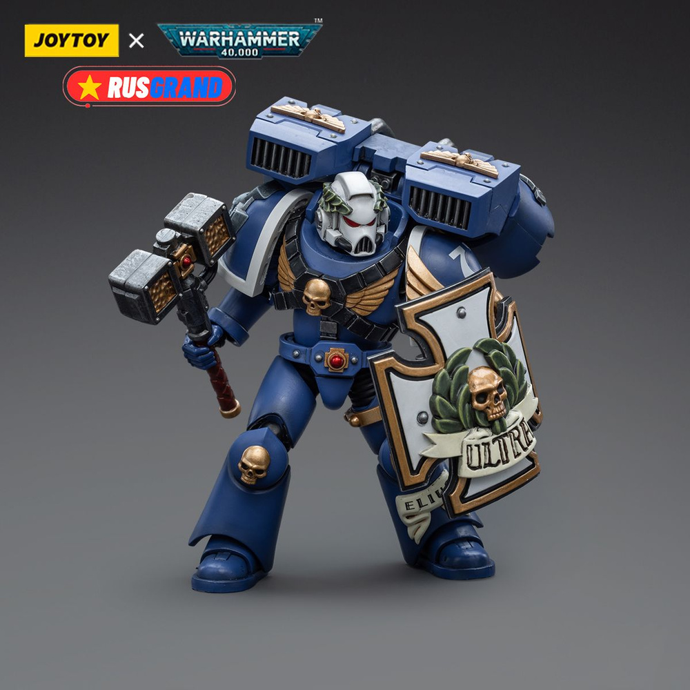 Подвижная фигурка JOYTOY Warhammer 40000 Ultramarines Vanguard Veteran with  Thunder Hammer and Storm Shield - купить с доставкой по выгодным ценам в  интернет-магазине OZON (1416167286)