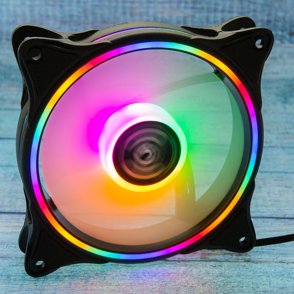 Компьютерный вентилятор для копуса 120мм на 120мм светящийся ...