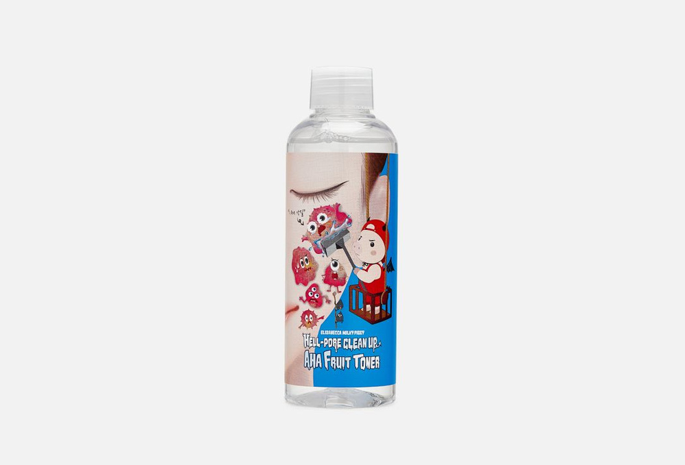 Тонер для лица c кислотами ELIZAVECCA Milky Piggy Hell-Pore Clean Up AHA Fruit Toner  #1