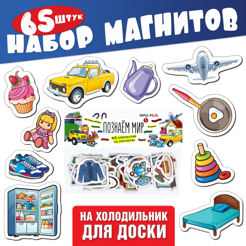 Магниты для детей. Окружающий мир. Магнитная игра.