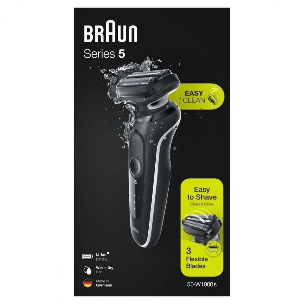 Braun Электробритва 50-W1000S, черный #1