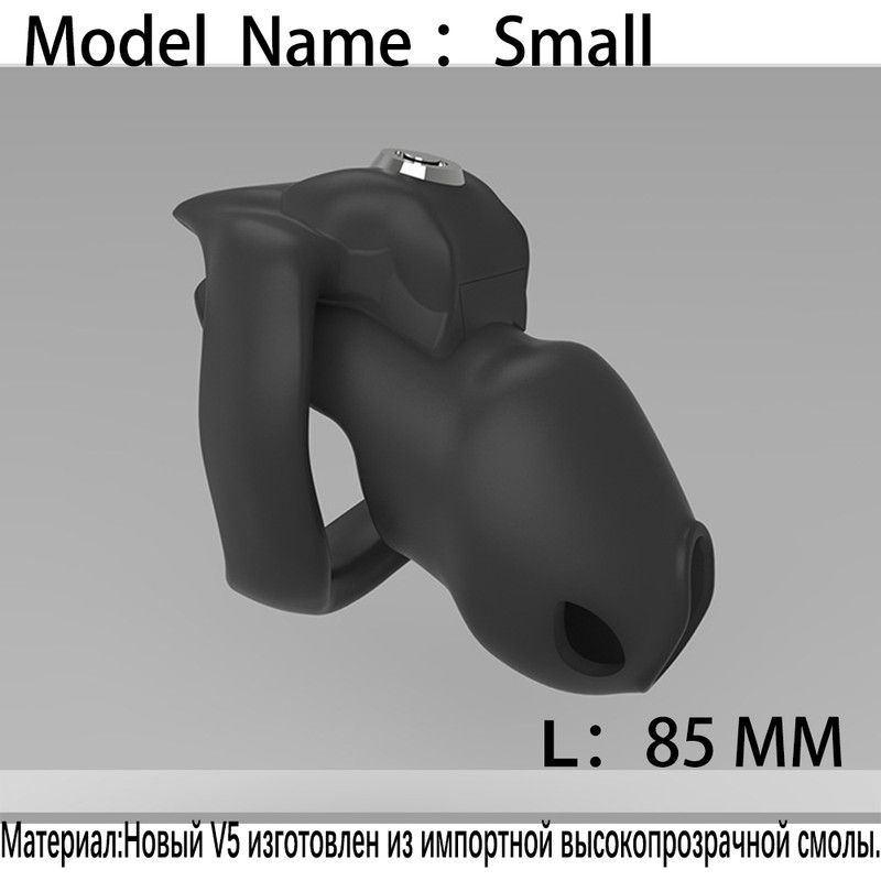 Мужской пояс верности Cobra HTV5 nano черный 18+ Устройство целомудрия из смолы 2024 новый HTV5 Длина #1