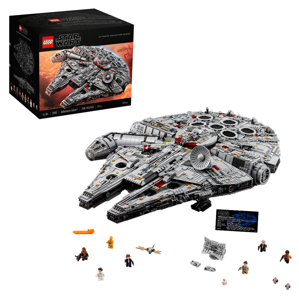 Конструктор LEGO Star Wars Сокол Тысячелетия, 7541 деталь, 16+, 75192