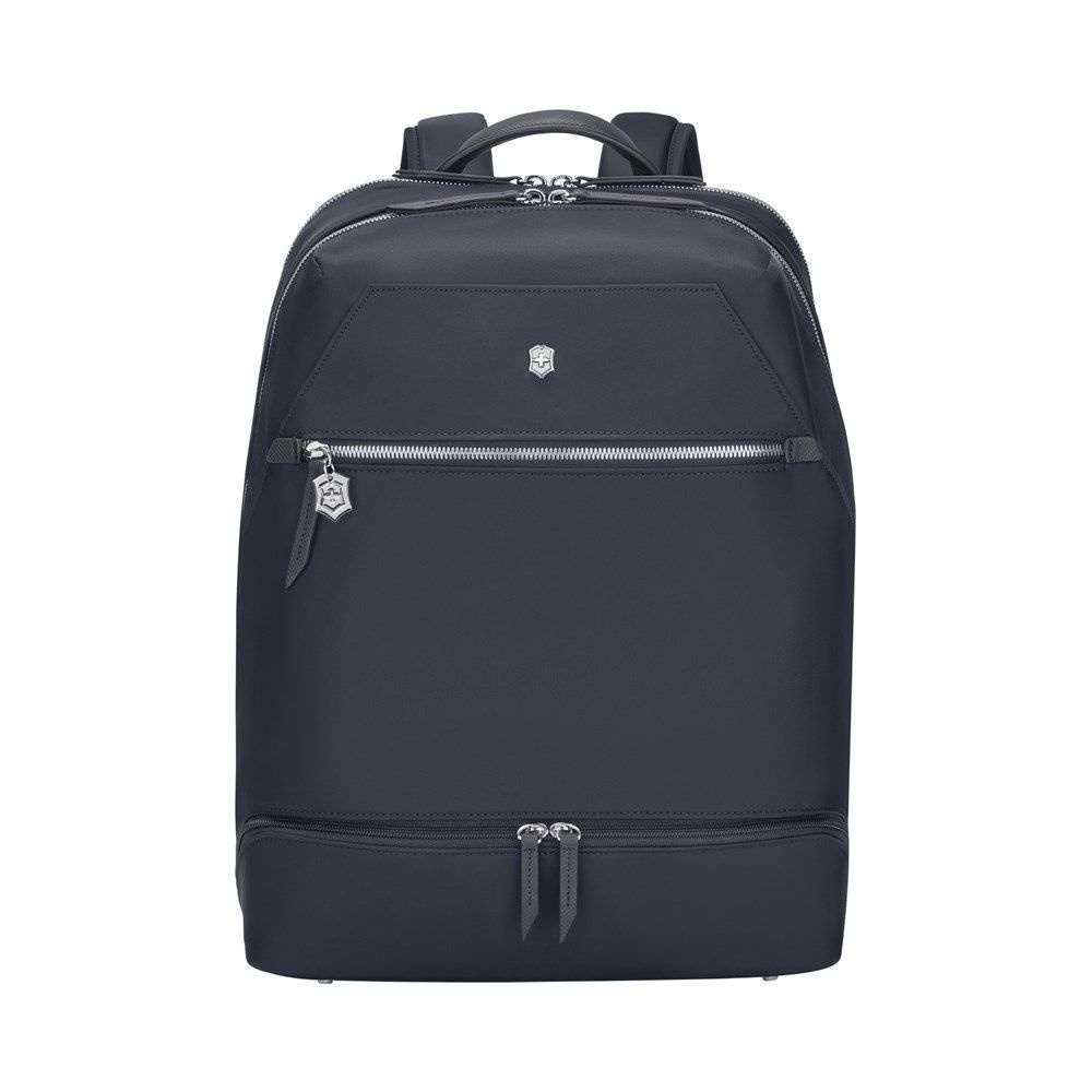 Рюкзак VICTORINOX Victoria Signature Deluxe Backpack, синий, нейлон/кожа, 32x18x39 см  #1