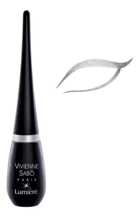 Vivienne Sabo Подводка для глаз жидкая Eyeliner Liquid Lumiere, 02 серебристый, 6 мл  #1