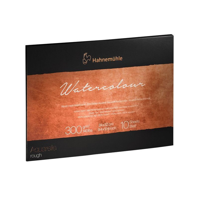 Hahnemuhle Альбом-склейка для акварели "Watercolour", 300 г/м2, 24 х 32 см, 10 л, 100% хлопок, крупное #1