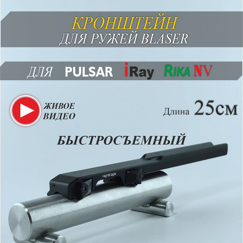 Кронштейн быстросъемный BLASER для тепловизора прицелов IRay, Rika NV ...