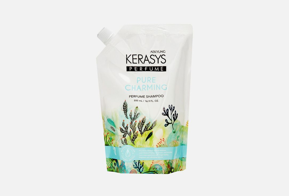 Шампунь для волос, сменный блок Kerasys Perfume Pure & Charming Shampoo, 500 мл  #1